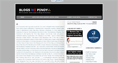 Desktop Screenshot of blogsngpinoy.com