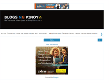 Tablet Screenshot of blogsngpinoy.com